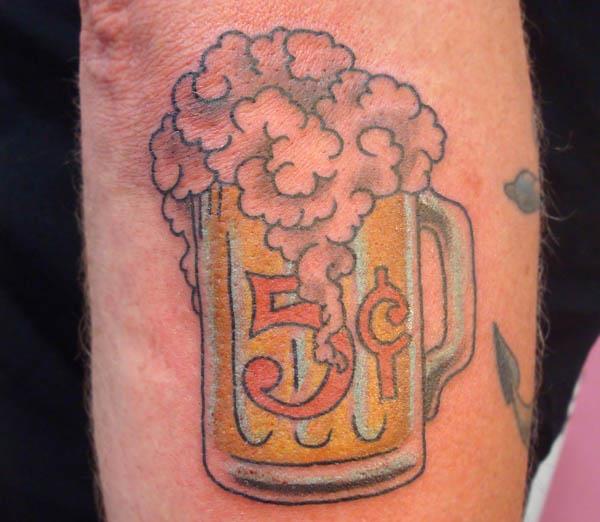 5 cent beer tattoo A Sobering Look At Booze Tattoos