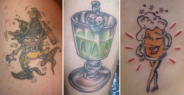 booze tattoos st patricks day A Sobering Look At Booze Tattoos