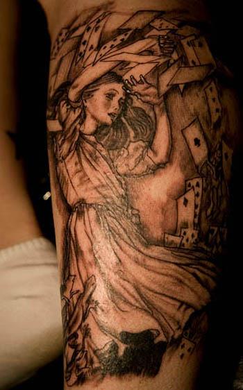 lewis carroll alice cards tattoo Ink in Wonderland: 25 Mad Alice in Wonderland Tattoos