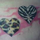 Animal Print Heart Tattoos