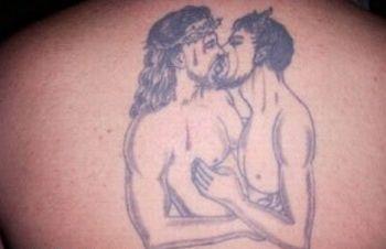 gay jesus tattoo OMG! WTF Jesus Tattoos
