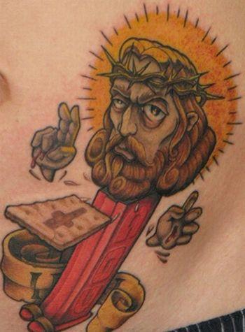 jesus pez tattoo OMG! WTF Jesus Tattoos