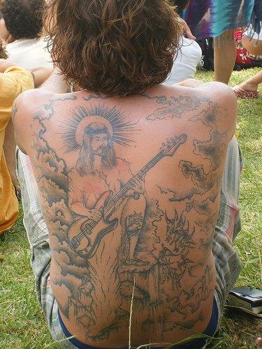 jesus rocks tattoo OMG! WTF Jesus Tattoos