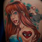 Spiderman Mary Jane Tattoo