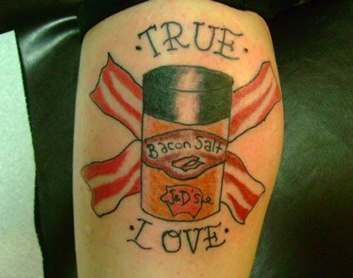 true love bacon salt tattoo Bacon Tattoos Are Good For Me