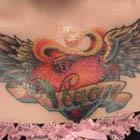 Vegan Winged Heart Tattoo