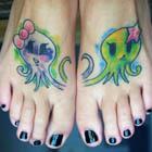 Lovey Octopus Feet Tattoos