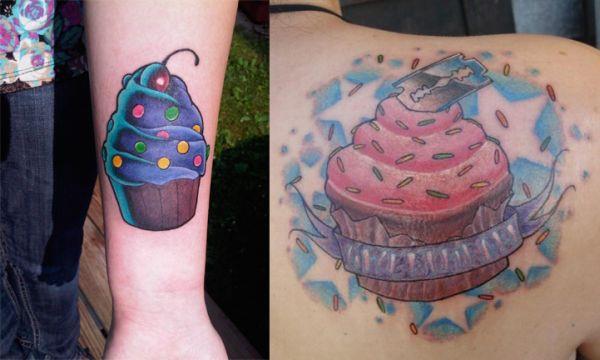 cupcake tattoos These Cupcake Tattoos Look Delicious