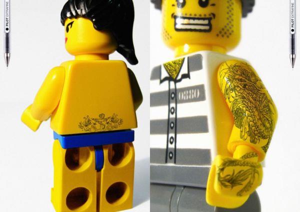 lego tattoos Even LEGO People Can Get Inked