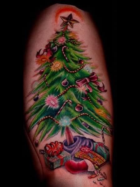 Christmas Tree Arm Tattoo 17 Christmas Tattoos That You Have To See